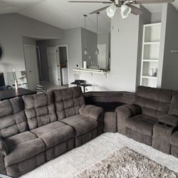 Reclining Sectional Sofa Set
