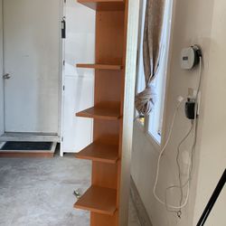Corner Shelf Unit 10”x10”x76”H