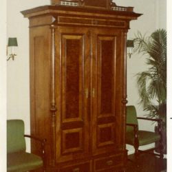 Victorian Armoire Traditional Walnut , Crotch And Solids  Mahogany Armoire 