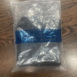 black polo zip up hoodie