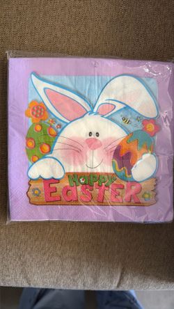 21 Packs Of 16 Easter Bunny Napkins