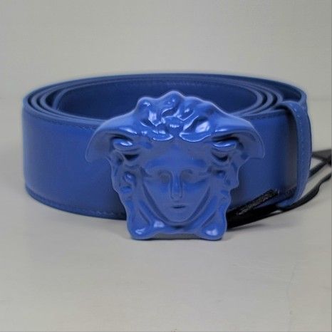 Versace Medusa Buckle Leather Belt on SALE