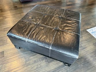 Free Ottoman - scratched, needs reupholstering