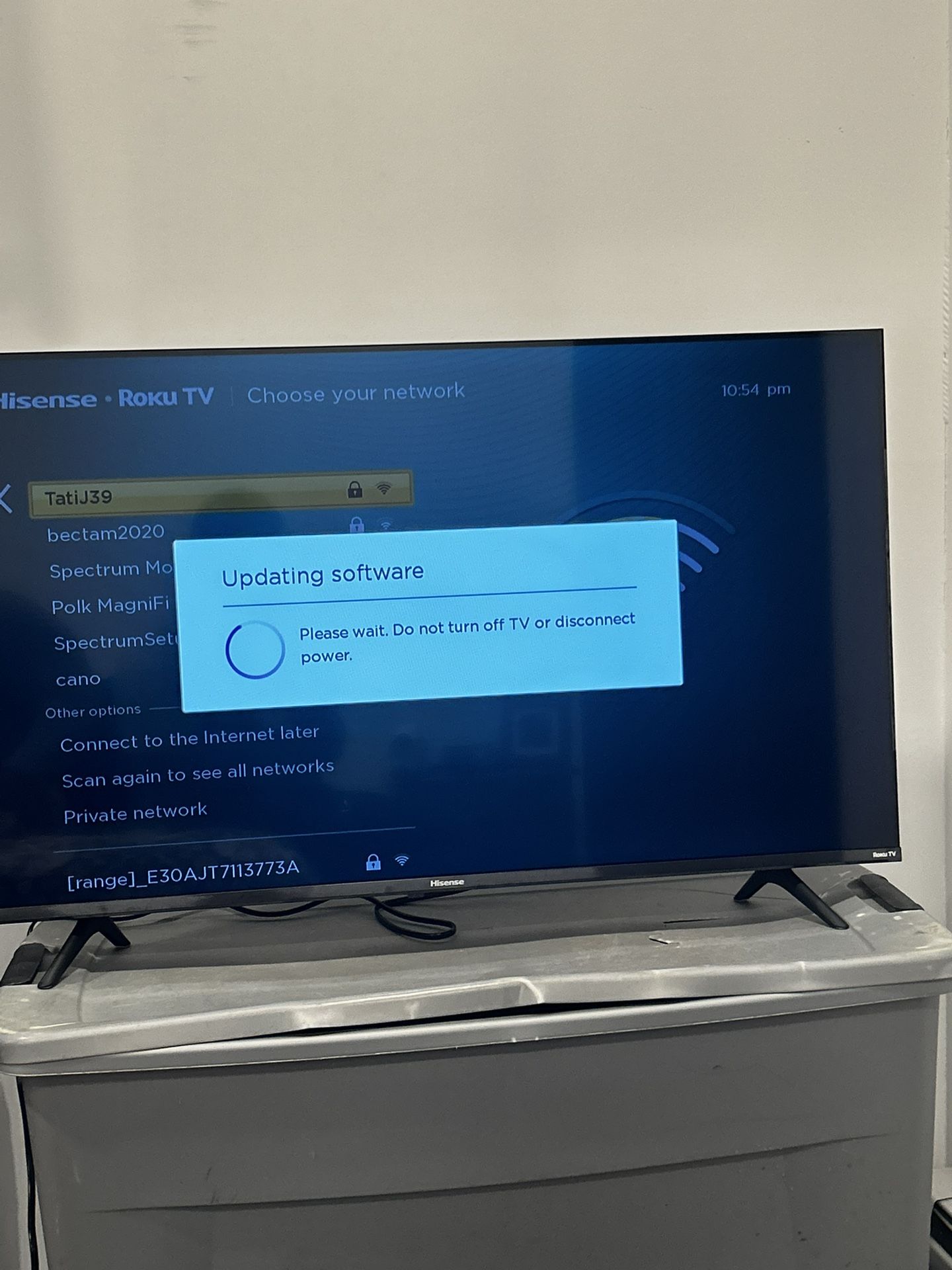 Black Roku Smart Tv 43’ Inch