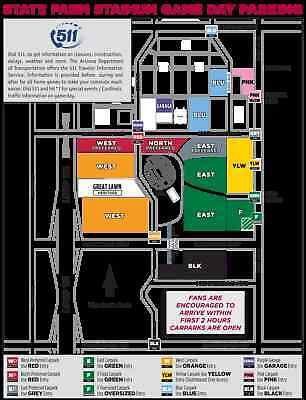 Dallas Cowboys @ Arizona Cardinals Orange West Parking Pass
