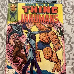 Marvel Vintage Comic The Thing And The Inhumans