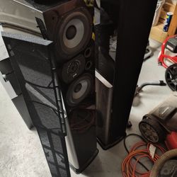 Polk Audio Home Theater Speaker Set, Receiver And Power Supply