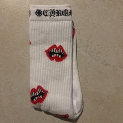 White chrome socks