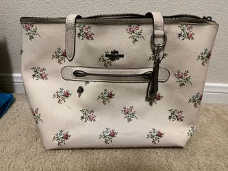coach floral purse (used)