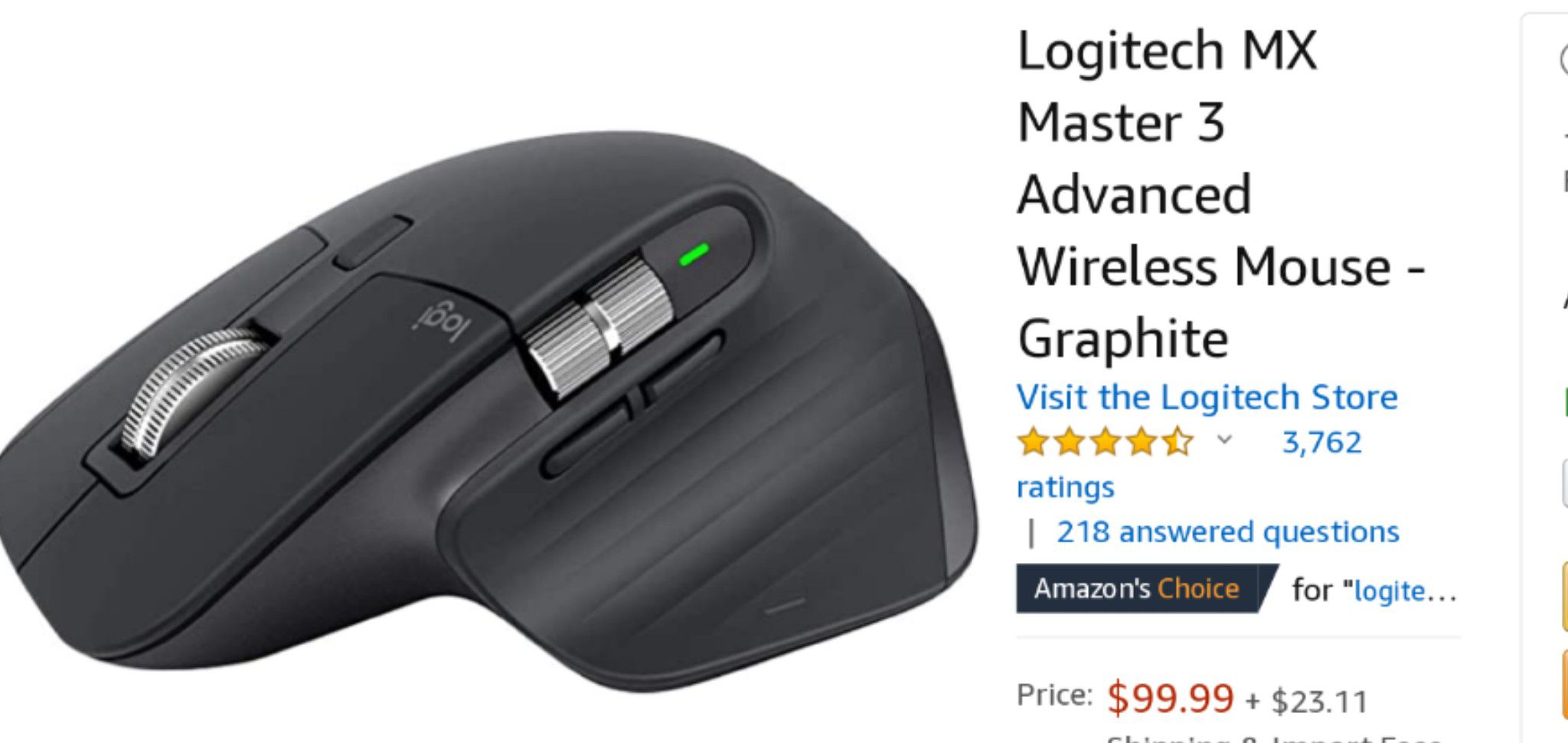 Brand NEW Logitech Master MX3 wireless mouse