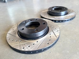 Front pair rotors drill and slot BMW 318i 318is 320i 323ci 323i 323is 325i 325is 328i 328is z3 z4