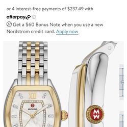 Michele MWW19B000004 Watch Two Tone