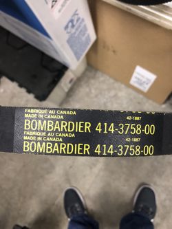 Bombardier 414-3758-00 snowmobile belt