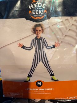 Hyde & EEK Kids' Striped Jumpsuit Costume Medium