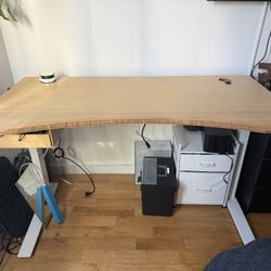 Herman Miller Jarvis bamboo Standing desk