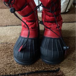 DREAM PAIRS Boys & Girls Faux Fur-Lined  Winter Snow Boots