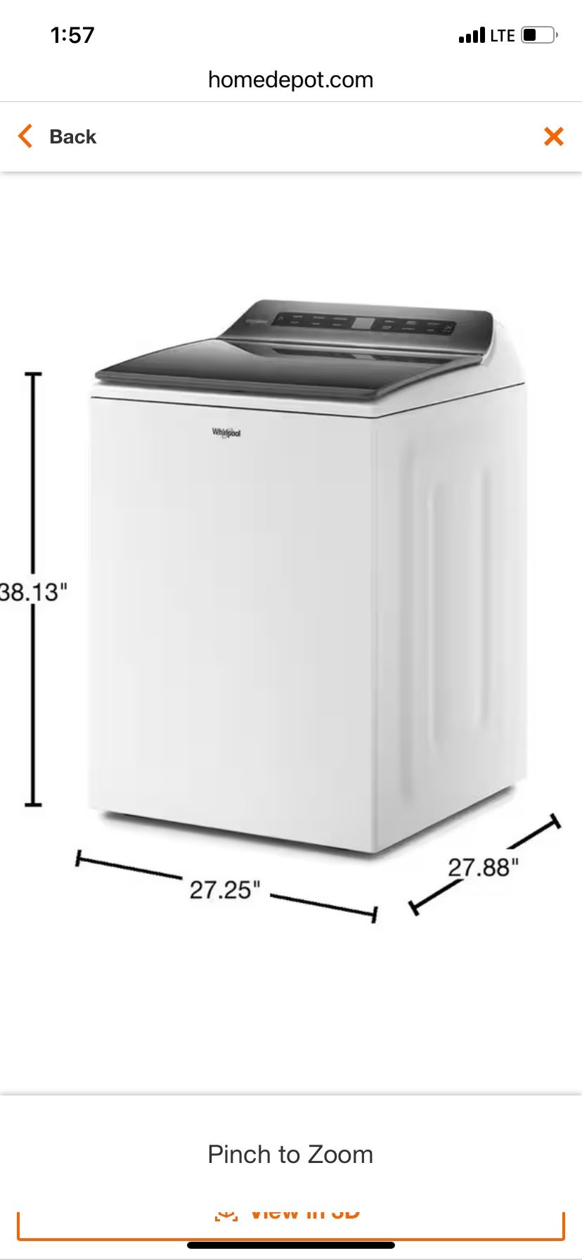 Whirlpool Top Loader Washing Machine