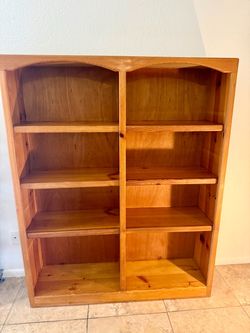 Solid wood bookshelf Solid