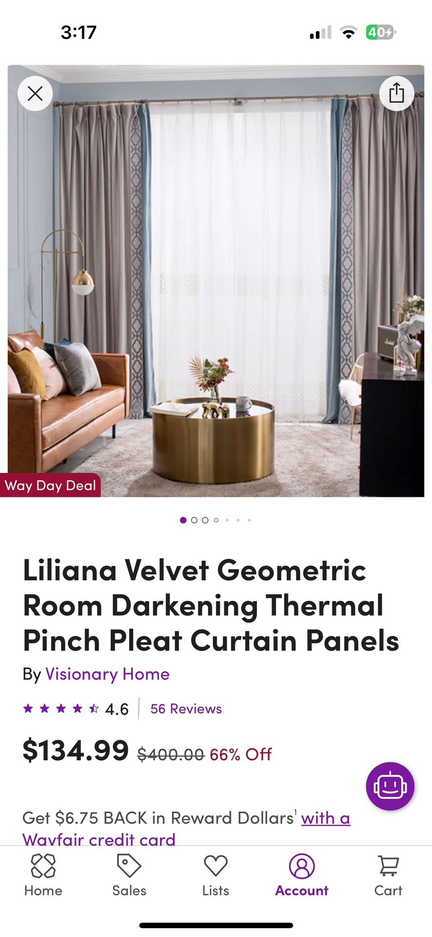 Darkening pinch Pleat Curtain Panels