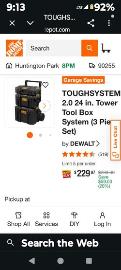 Dewalt tool boxes