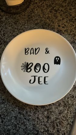 Bad & Boo Jee Halloween Plate