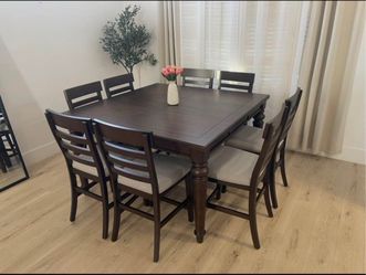 Concord Counter Height Dining Table and 8 Chairs