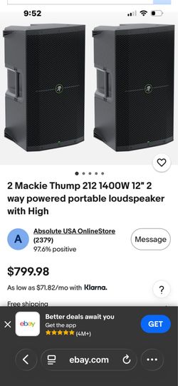 Mackie thump 212 speakers