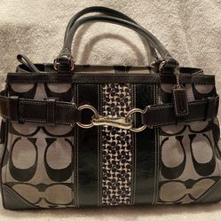 COACH-black-grey Purse