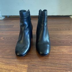 Black Leather Cole Haan Boots