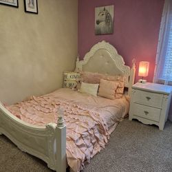 Bed And Nightstand 