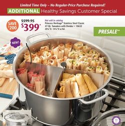 Olla Tamales De 47 Qt Princess House 