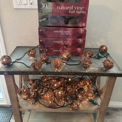 Natural Vine Ball Lights