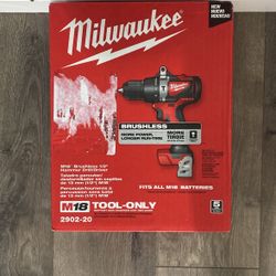 Milwaukee Brushless 1/2” Hammer Drill/Driver