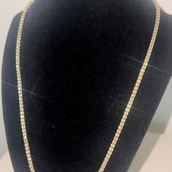 10k Yellow And White Gold Chain
