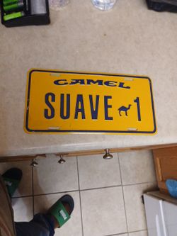 Vintage Camel Car Tag