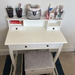 White Makeup Vanity