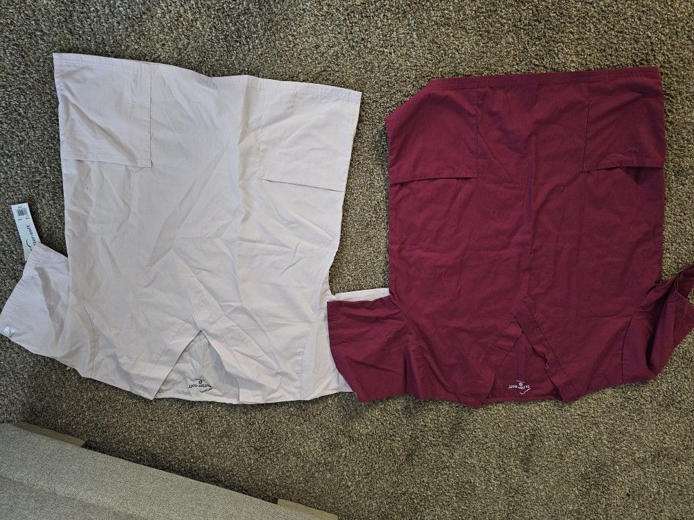 2 Medium Scrub Tops