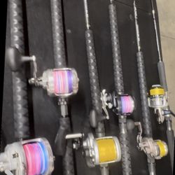 Saltwater Conventional Rods DAIWA Avet HX Reel Left Handed