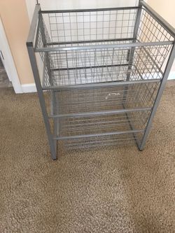 IKEA ANTONIUS - Frame/wire basket, silver - 44x54x70 cm for Sale
