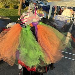 Girl Witch Tutu Halloween Costume Skirt