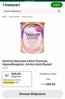 Nutricia, Neocate Formula