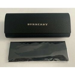 BURBERRY Optical EYEGLASSES SUNGLASSES Black Hard CASE & CLOTH Fits Most Sizes