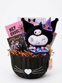 💜 Custom Kuromi Halloween Boo Basket 🎃 Sanrio Spooky Gift Set 🖤