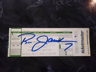Philadelphia soul autograph signed Ron jaworski ticket