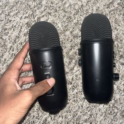two yeti mics