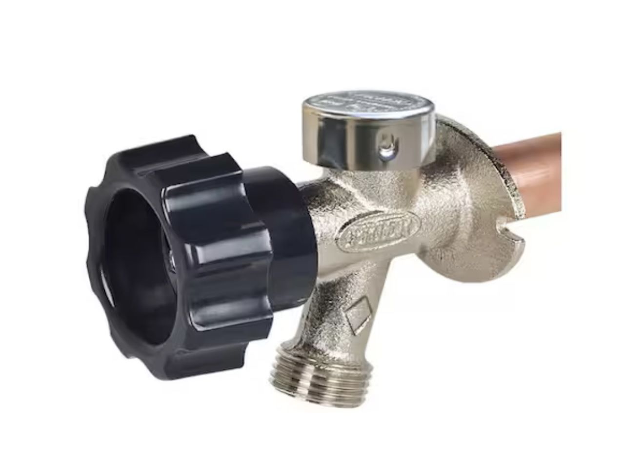 Prier Products 1/2 in. x 12 in. Brass MPT x SWT Half-Turn Frost Free Anti-Siphon Outdoor Sillcock Valve