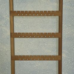 Handcrafted Wood Jewelry Rack
