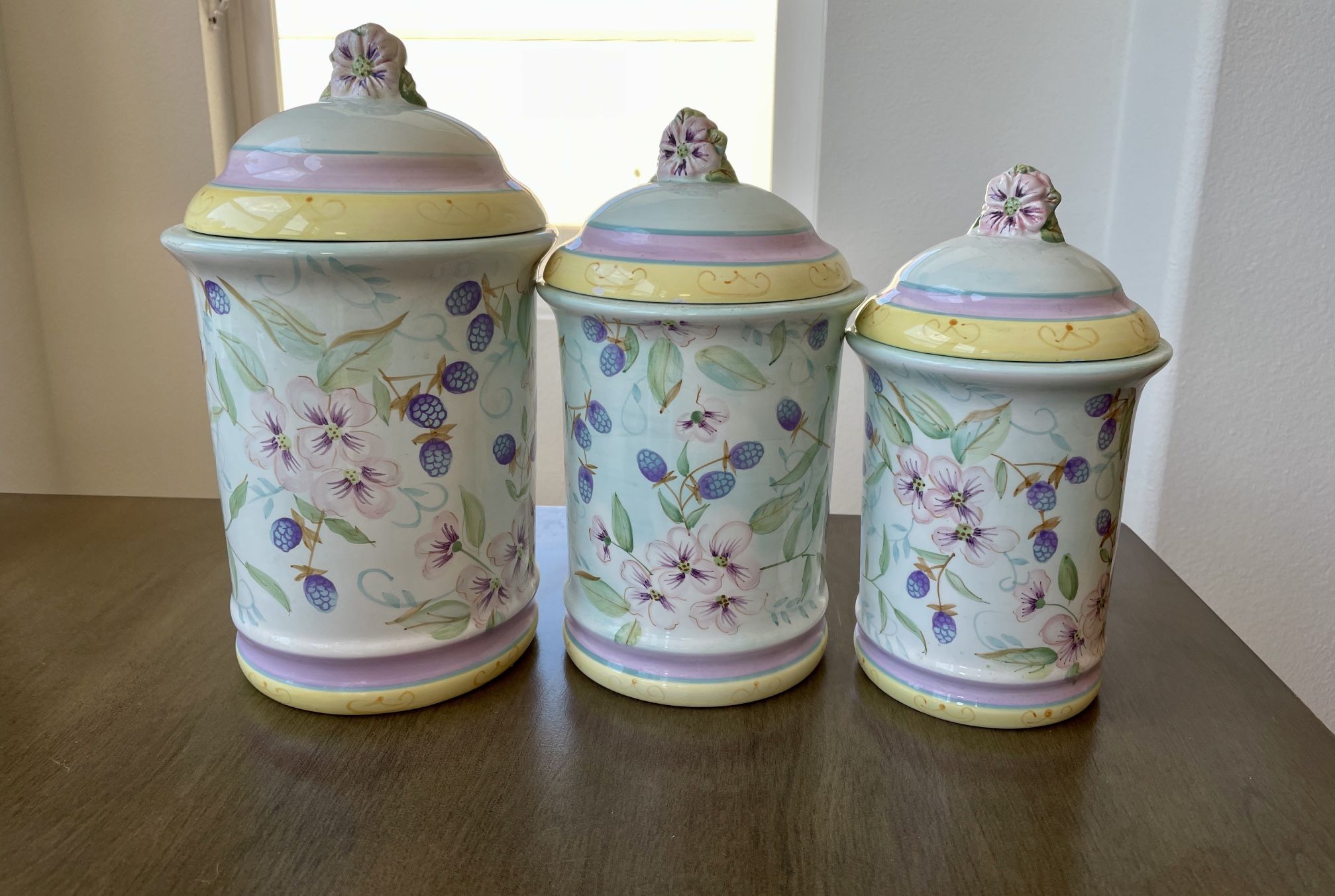 Canister Kitchen Storage Jars - Set Of 3
