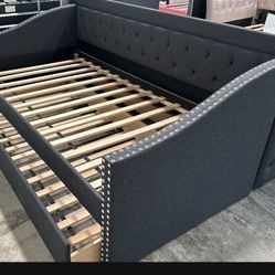 Twin_twin Charcoal Trundle Orthopedic Mattress