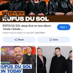 Rufus Du Sol Tickets_____Fantastic Seats!